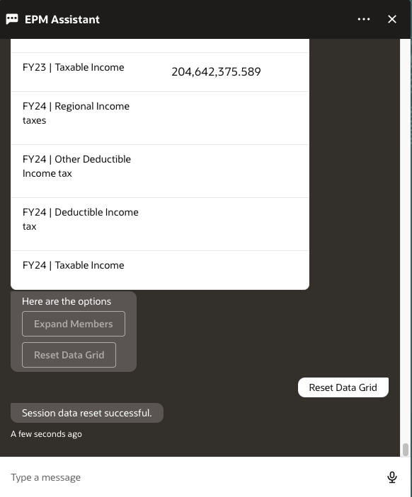 重置表的 "get data"（获取数据）意图