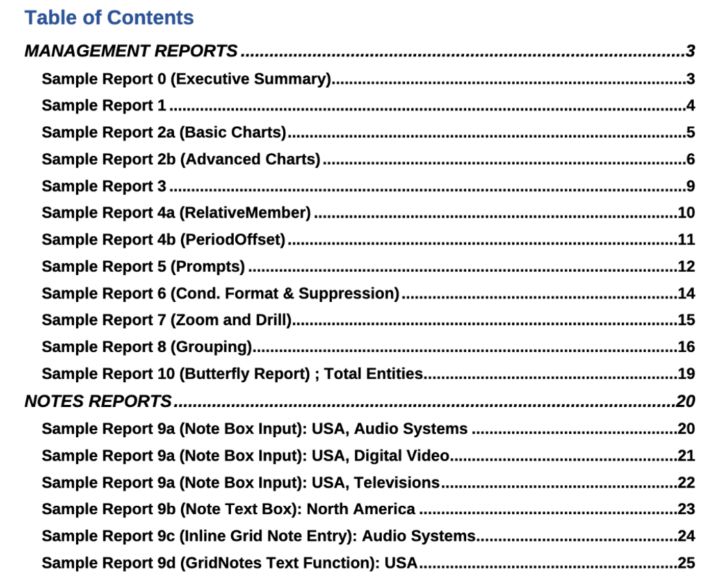 示例工作簿 5 TOC 视图 示例工作簿 5 TOC 视图