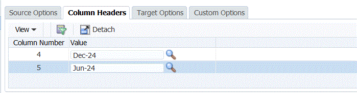 图中显示了“列标题”选项卡 图中显示了“列标题”选项卡