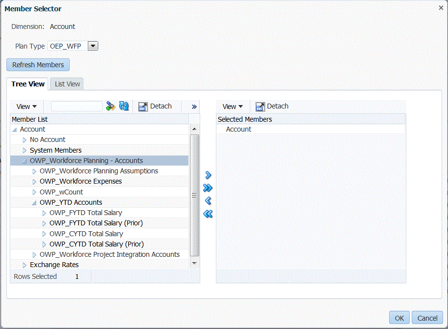 &ldquo;成员选择器&rdquo;屏幕