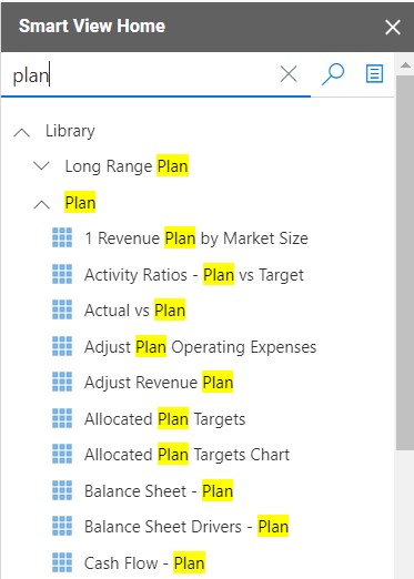 &ldquo;主页&rdquo;面板中显示的搜索结果。搜索词将在结果中突出显示。