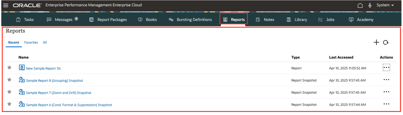 &ldquo;报表&rdquo;面板