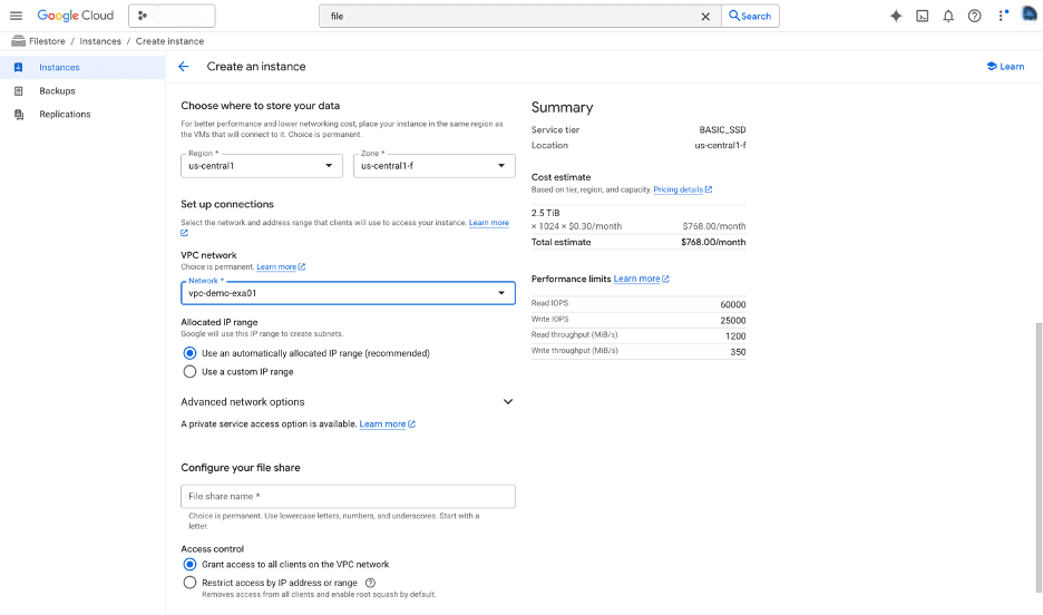This screenshot show how to create an instance. This screenshot show how to create an instance.
