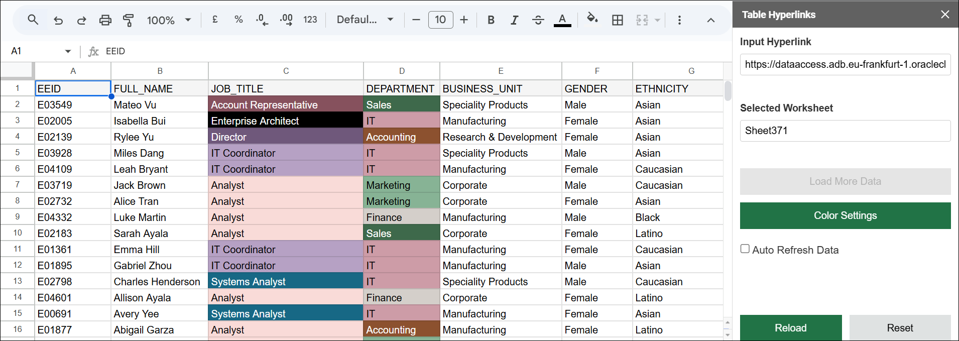 Description of enable-color-googlesheets.png follows