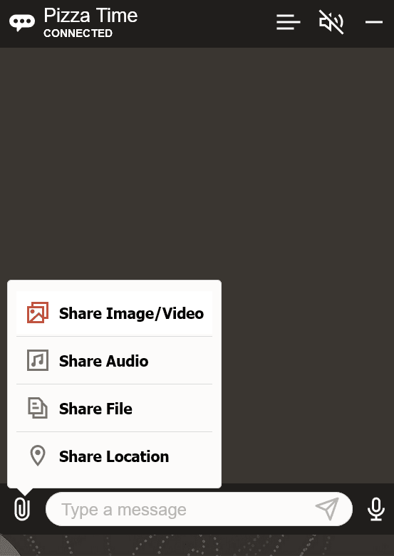 Description of share_menu.png follows Description of share_menu.png follows