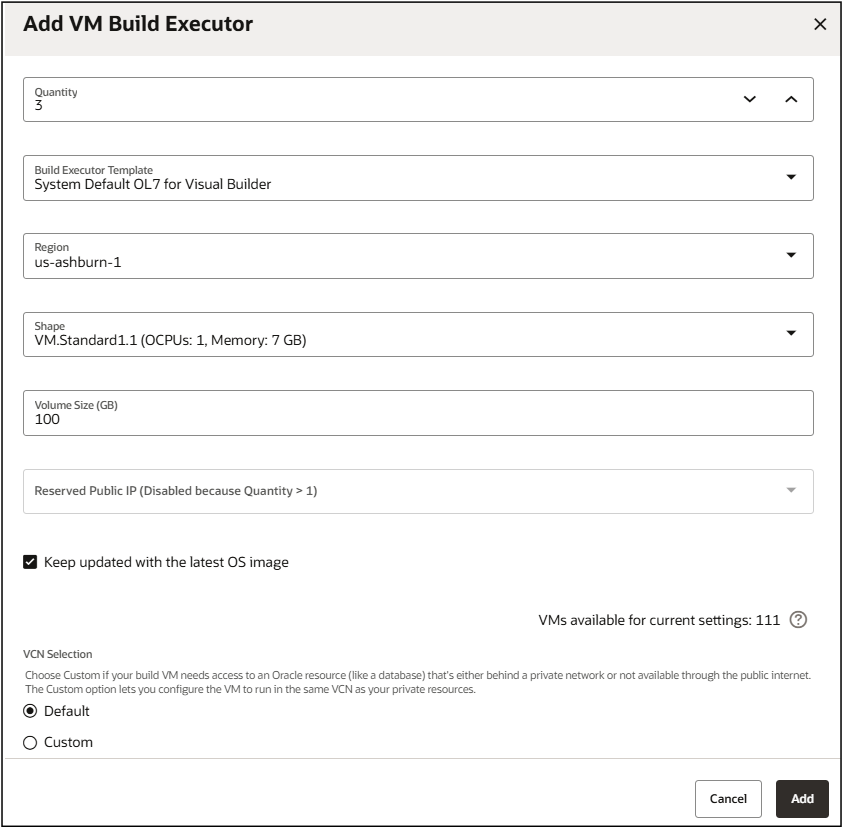Description of add_vmbuildxecutor_withlatestos.png follows