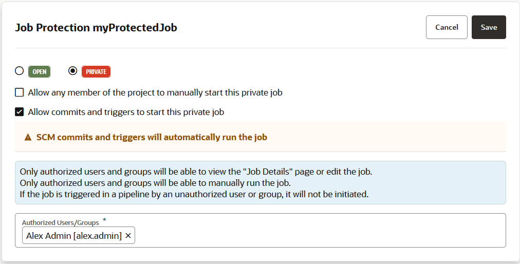 Description of job-protection-private-allow-commits-triggers.png follows