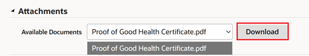 Employee Self Service > Benefits enrollment > Download Attachments