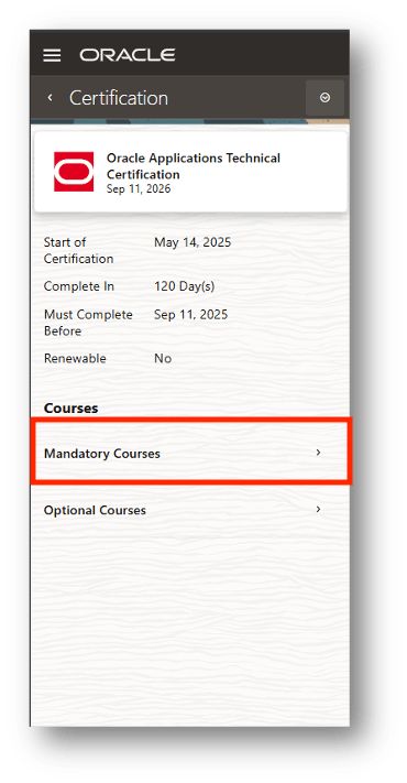 Certification Details