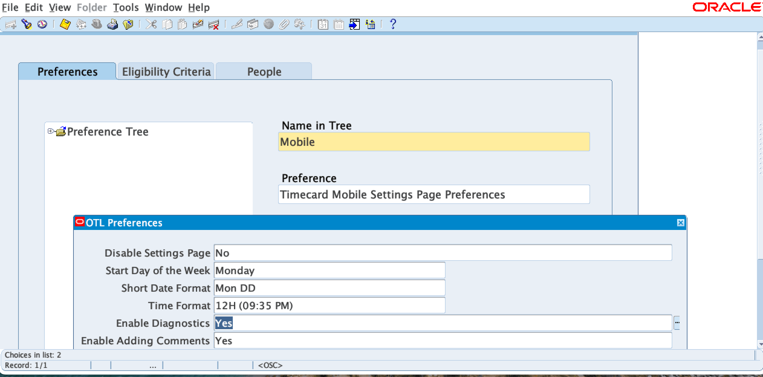 Set Default Values