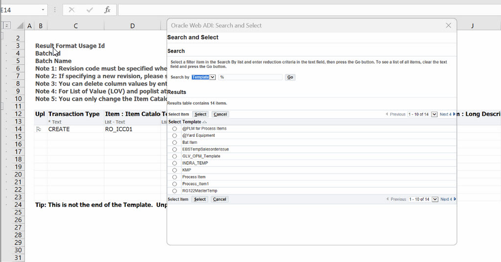 Excel Import