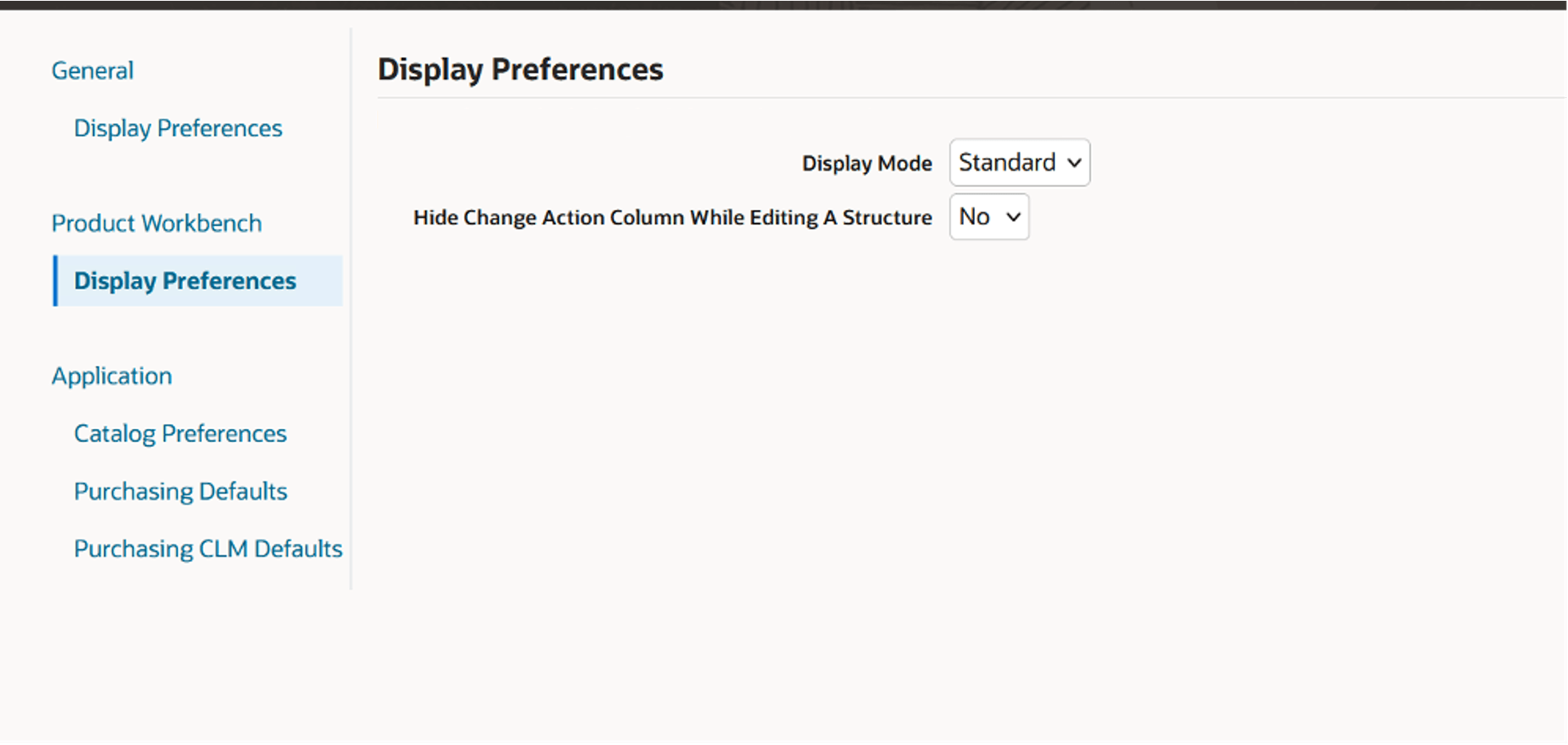 Display Preferences Setup
