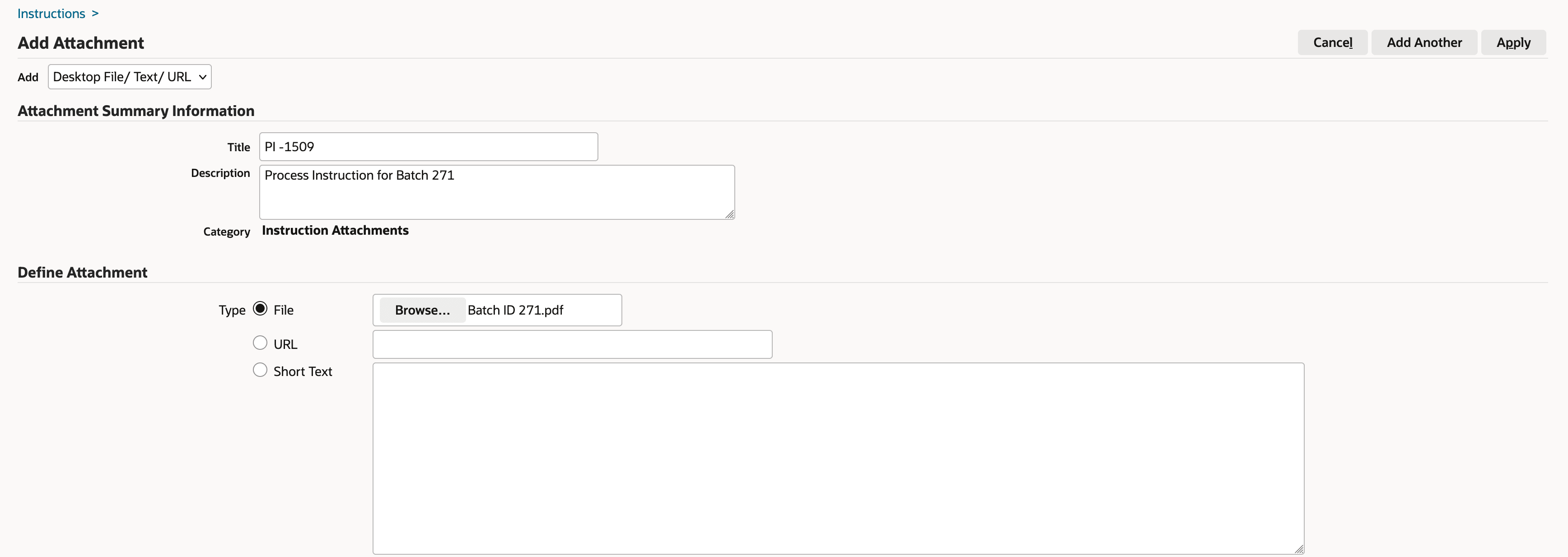 Attach Document