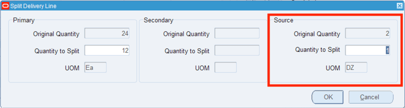Split Delivery Line