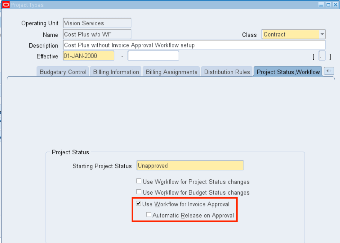 Configure Project Types