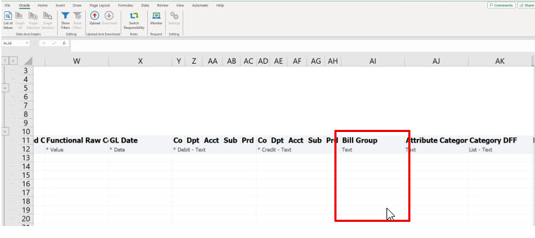 Web ADI for Expenditure Entry