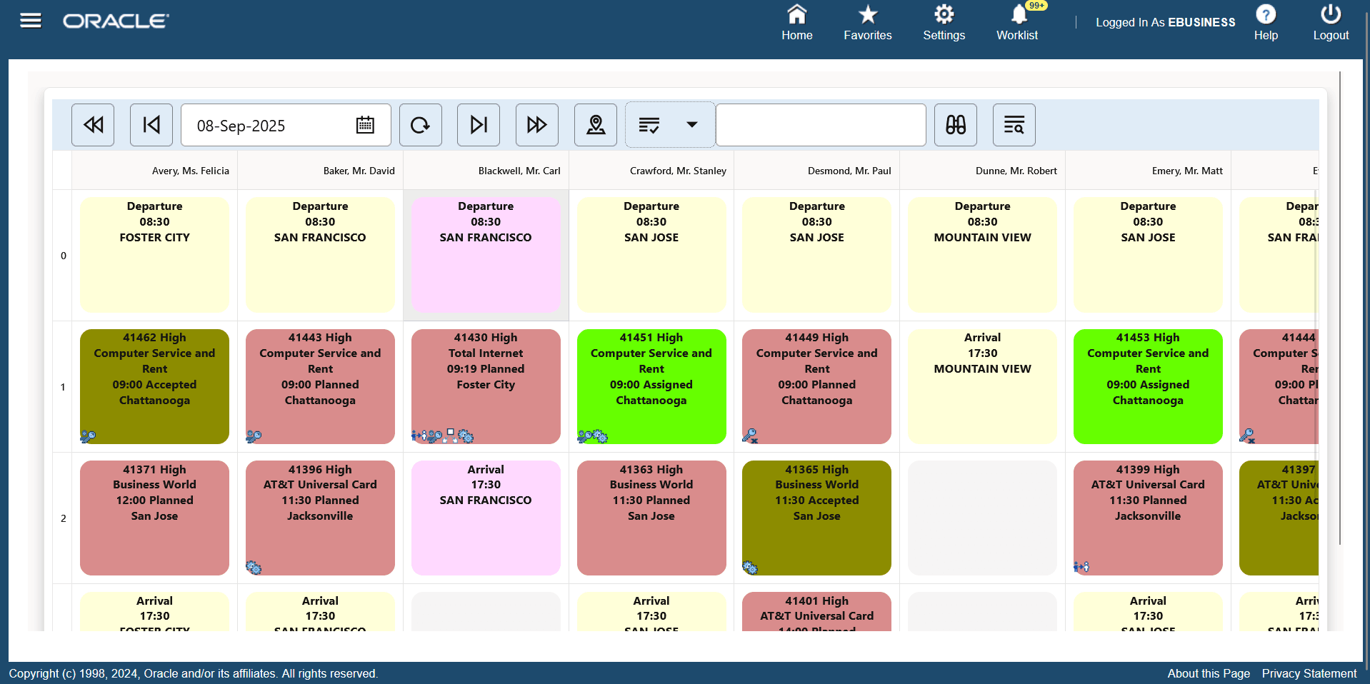 Planboard UI