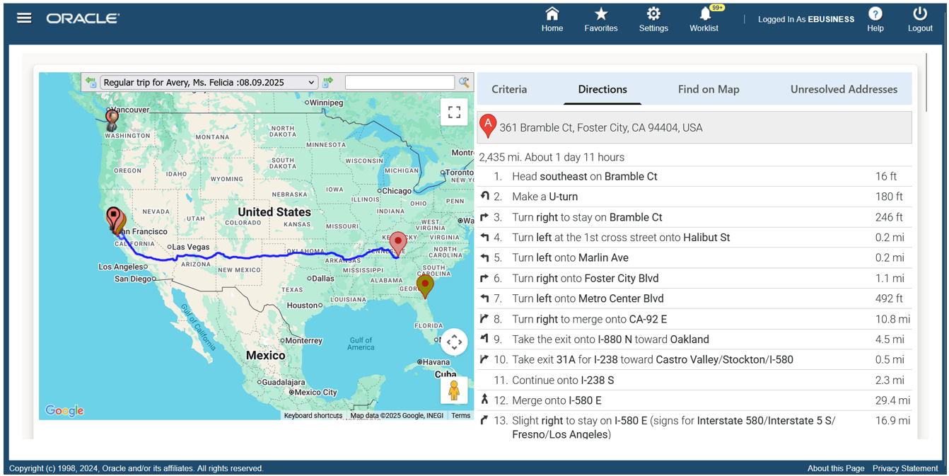 Map Reource Trip 