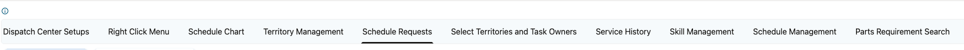 Schedule Request Option