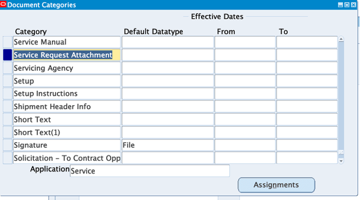 Document Categories