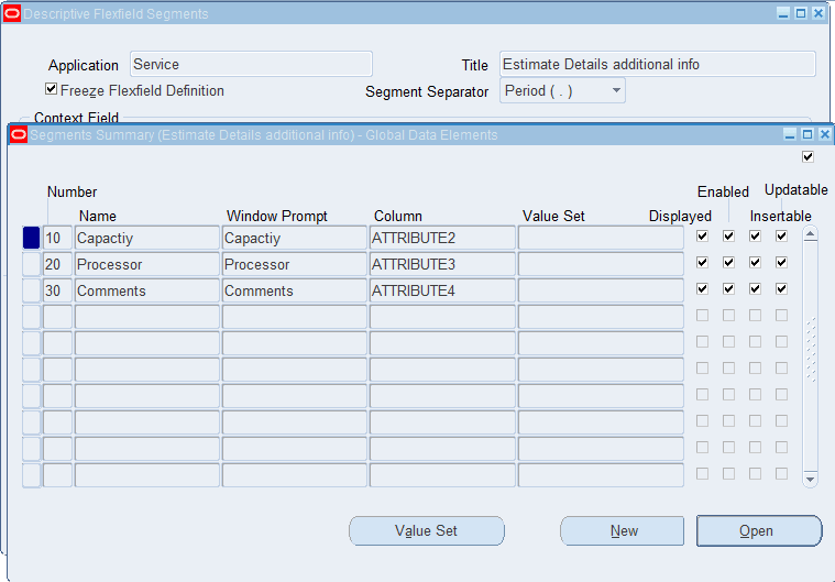 Esimate Details DFF