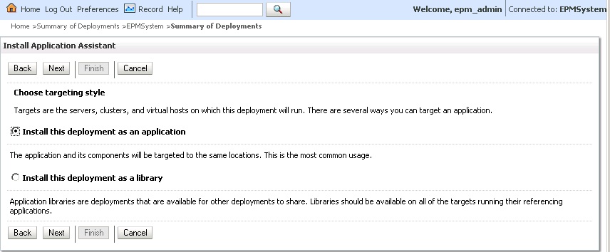 SSODiag deployment: Selecting targeting style