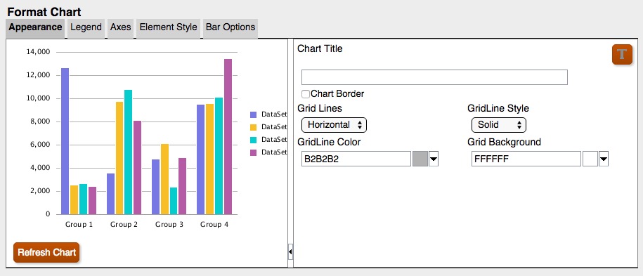 Appearance Tab in the Updated Charting Engine Appearance Tab in the Updated Charting Engine