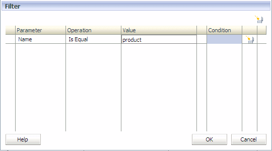 The Filter dialog box is used to filter dimensions and members.