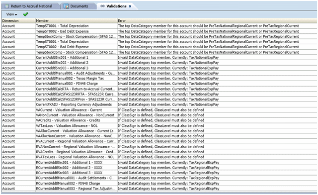Sample Metadata Validations screen Sample Metadata Validations screen