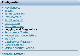 Configuration section.