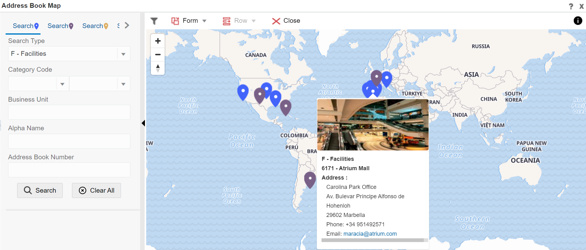 Address Book Map 
