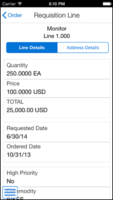 Requisition Line