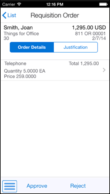 Requisition Order