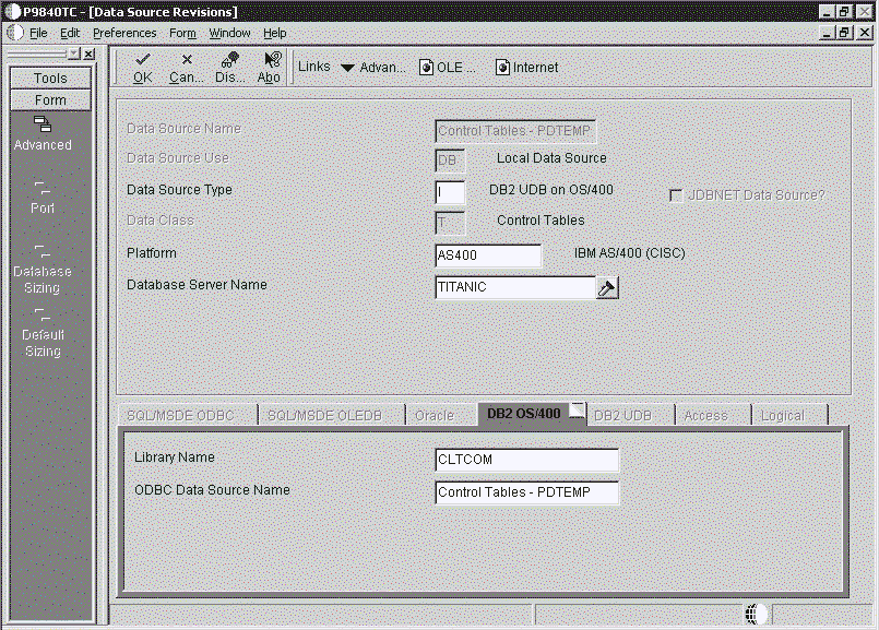 This graphic describes the Data Source Revisions form