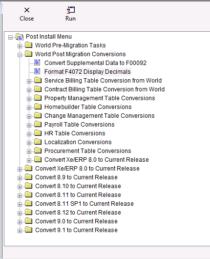 This graphic describes the Post Install Menu (GH9619)