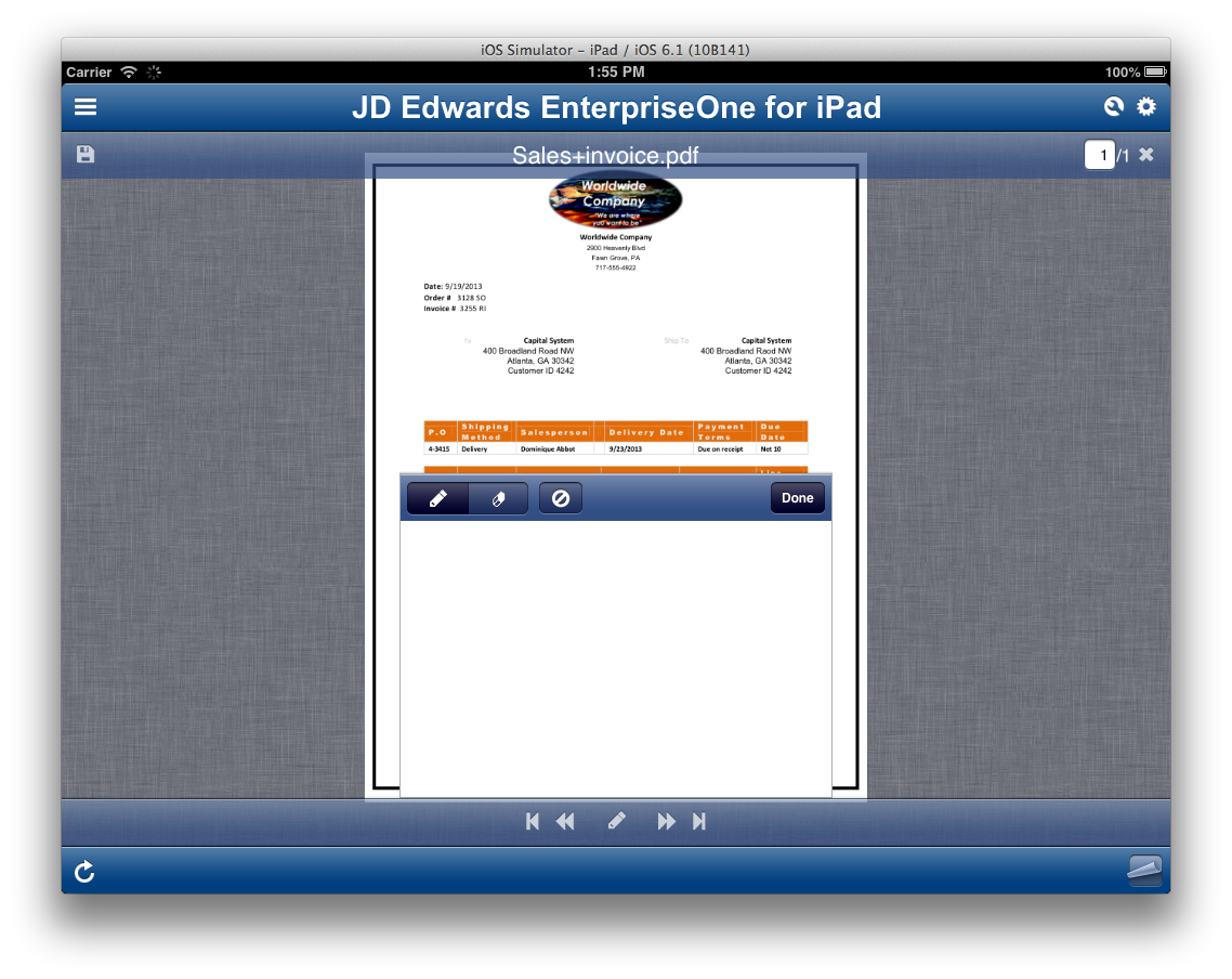 Signature Form for PDF File