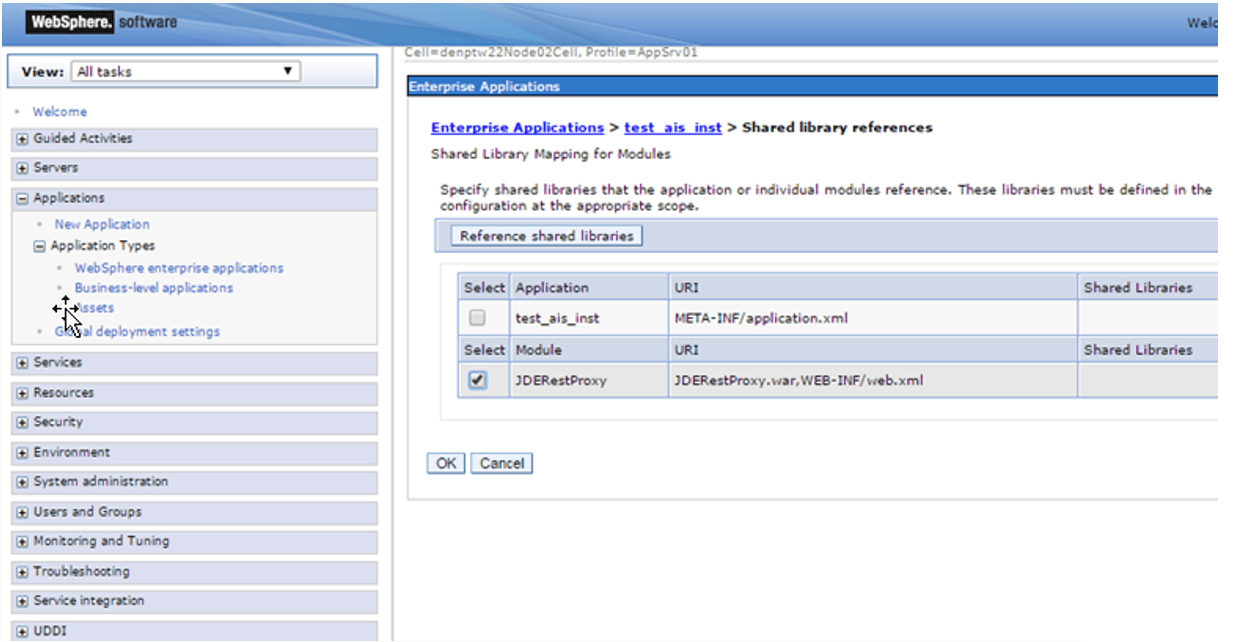 Shared library references