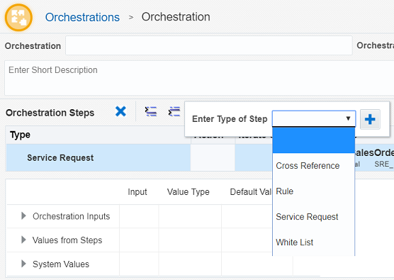 Orchestration Steps in the Orchestrator Studio
