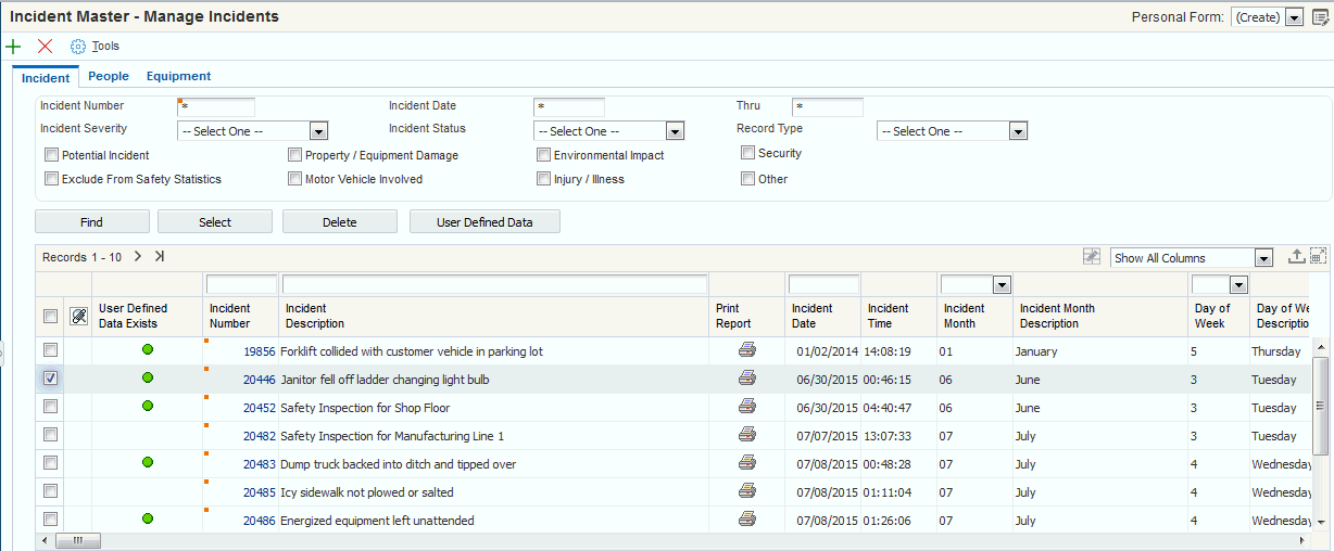 Manage Incidents