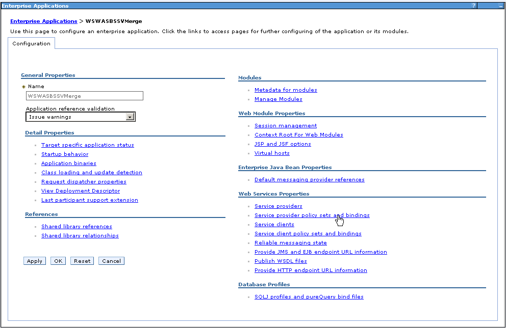 Service Provider Policy Sets and Bindings