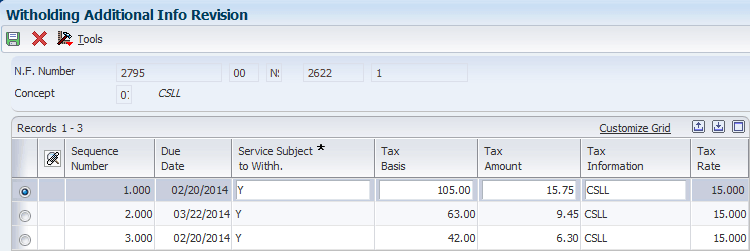 Withholding Additional Info Revisions form