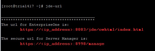 URLs Used by Server Manager