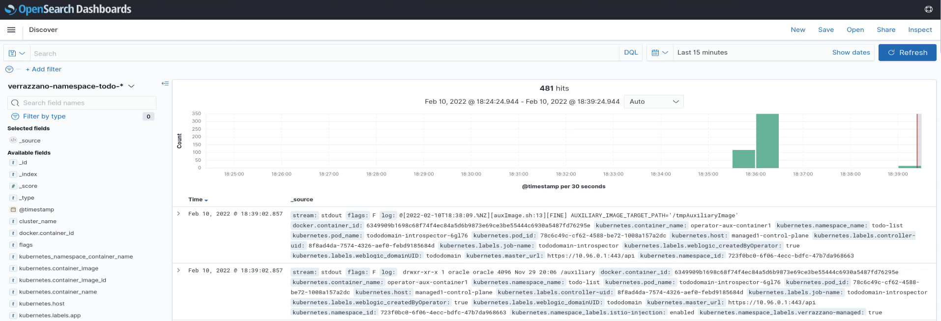 OpenSearch Dashboards