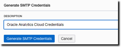 Generate SMTP Credentials