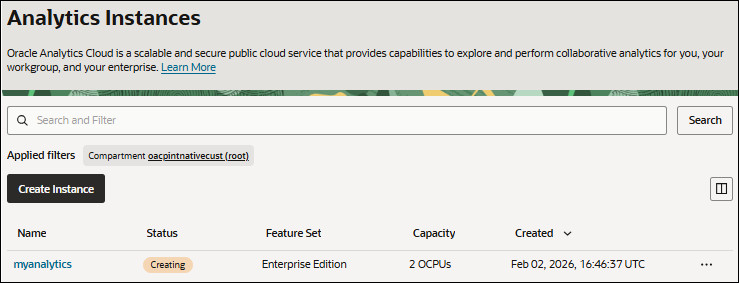 Description of console_oac_create3.jpg follows Description of console_oac_create3.jpg follows