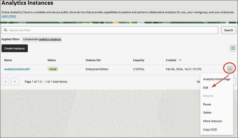 Description of console_oac_update.jpg follows