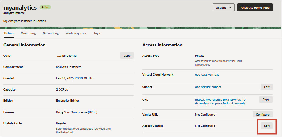Access Control Edit link Access Control Edit link