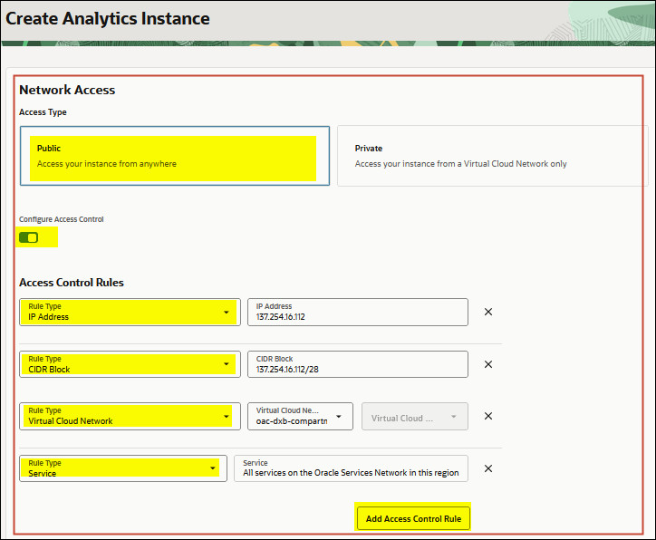 Description of oac_console_public.jpg follows Description of oac_console_public.jpg follows