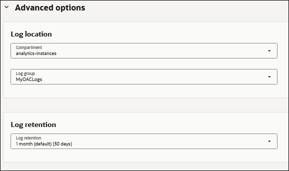 Log location and retention Log location and retention