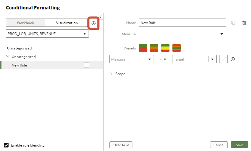 Description of add-conditional-format-rule.png follows Description of add-conditional-format-rule.png follows
